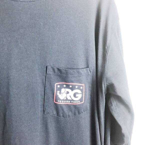 Roudy Gentleman Reagan Bush '84 Long Sleeve Pocket Tee Shirt XL - Picture 4 of 6